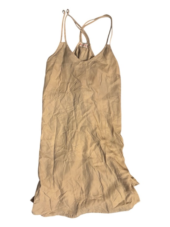 Pieces Dresses & Skirts - Light Tan Mini Slip Dress with Double Straps